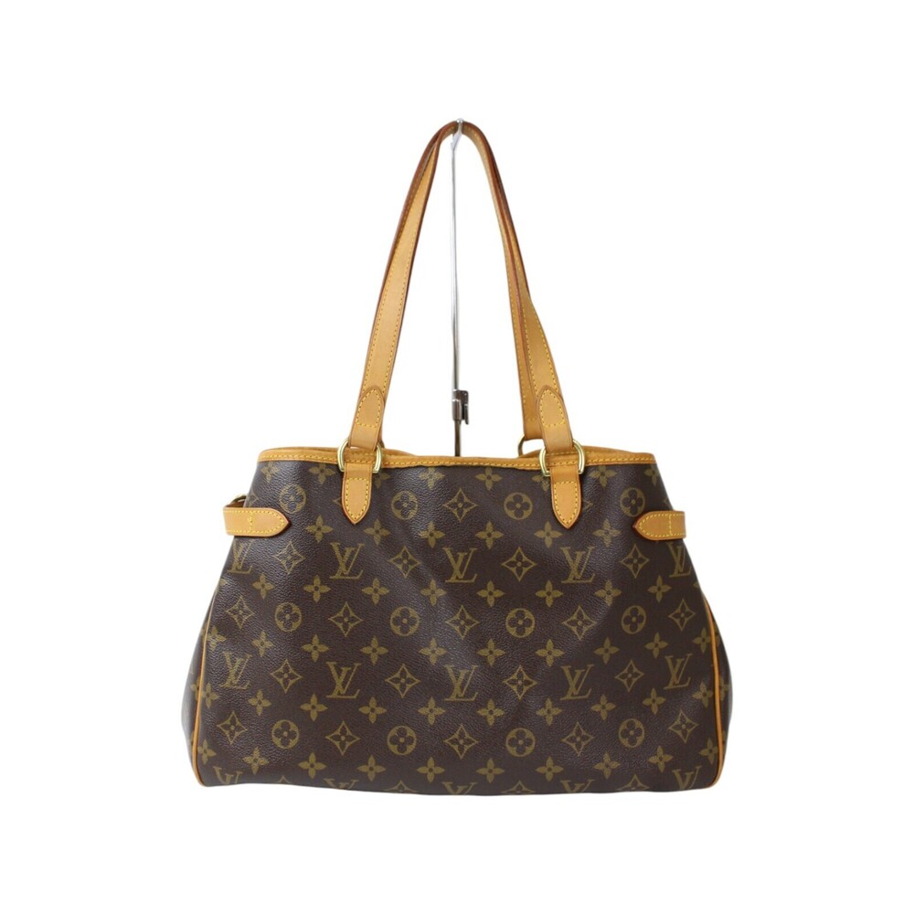 Louis Vuitton Batignolles Handbag Monogram Horizontal Brown Bag Shoulder